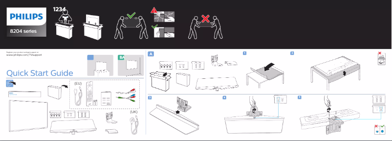 Image de la première page du manuel de l'appareil 55PUS8204