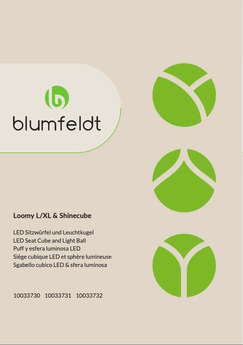 Page 1 de la notice Manuel utilisateur Blumfeldt Shinecube XL