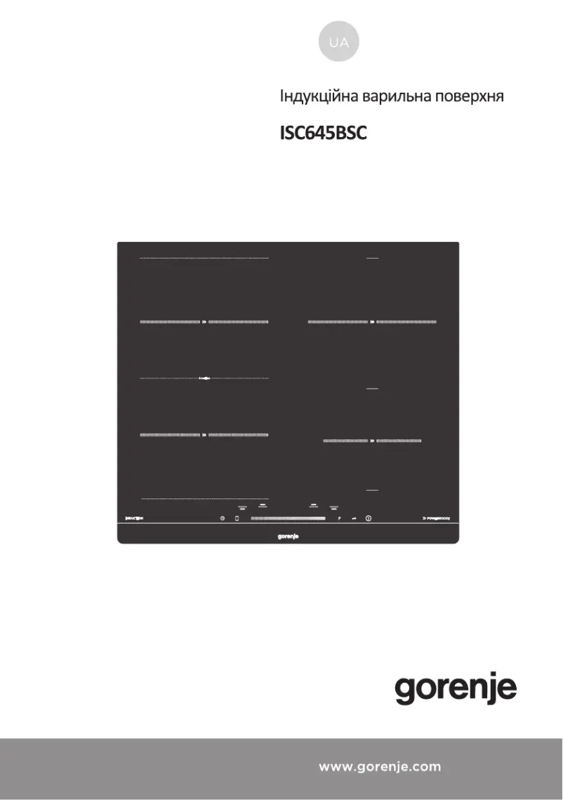 Page n°1 - Manuel utilisateur Gorenje ISC645BSC