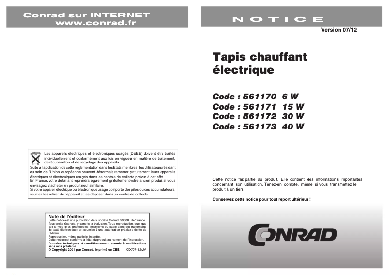 Page 1 de la notice Manuel utilisateur AccuLux ThermoLux 461265