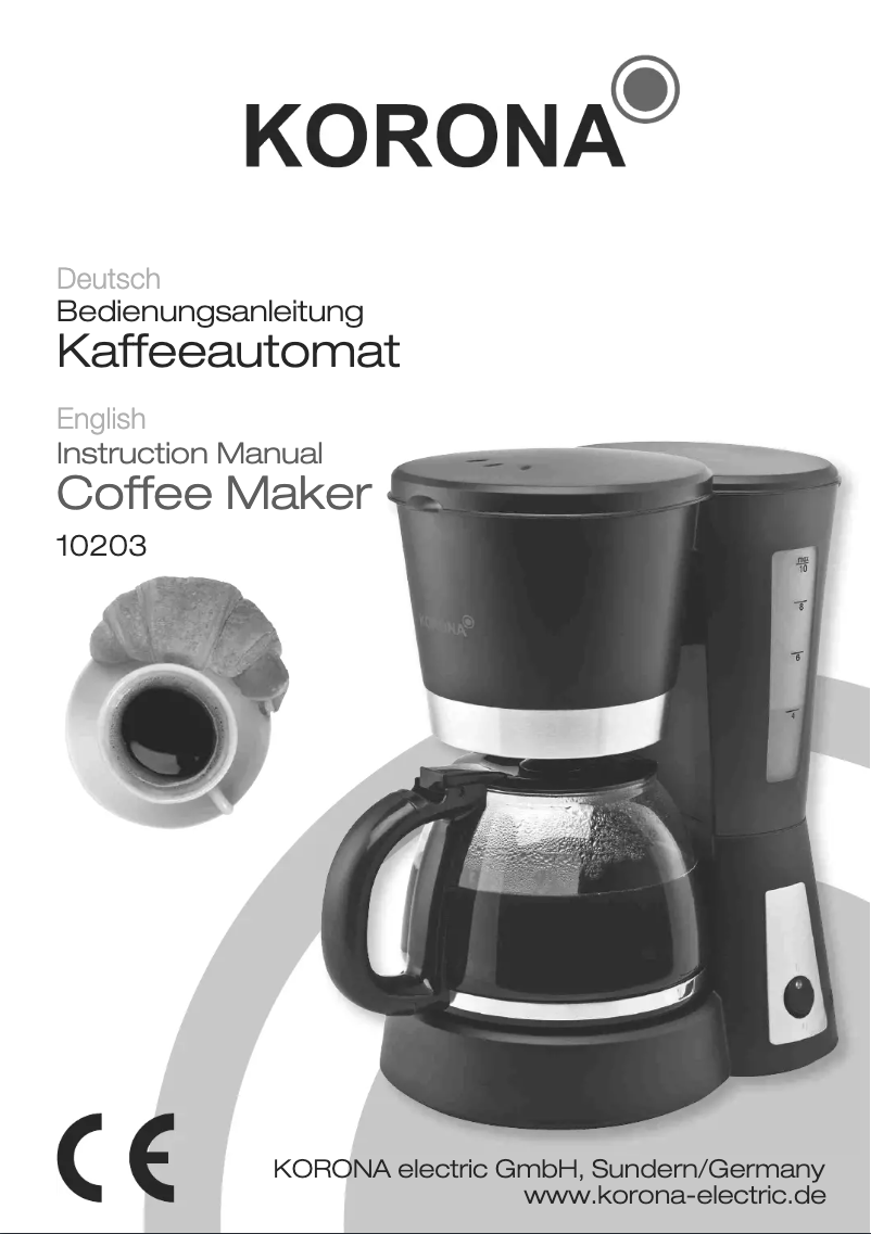 Page n°1 - Manuel utilisateur Korona 10203