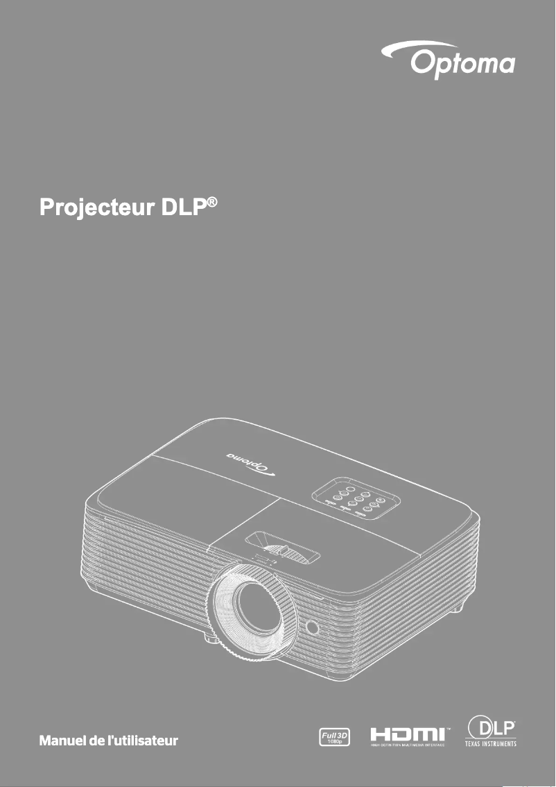 Page n°1 - Manuel utilisateur Optoma HD28B