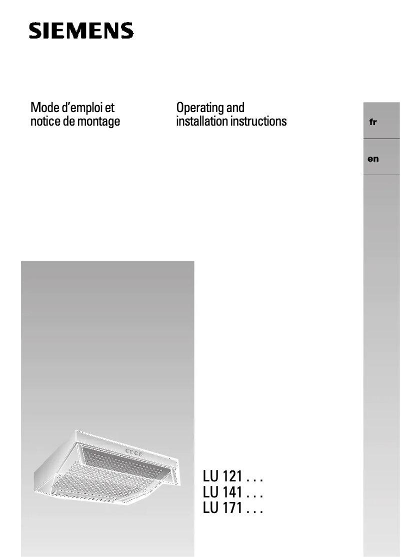 Page 1 de la notice Mode d'emploi Siemens LU14122FF