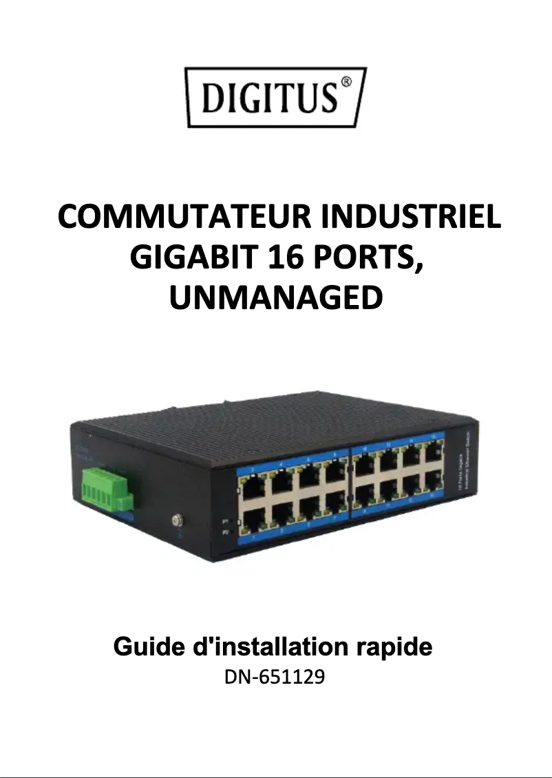 Page n°1 - Manuel utilisateur Digitus DN-651129