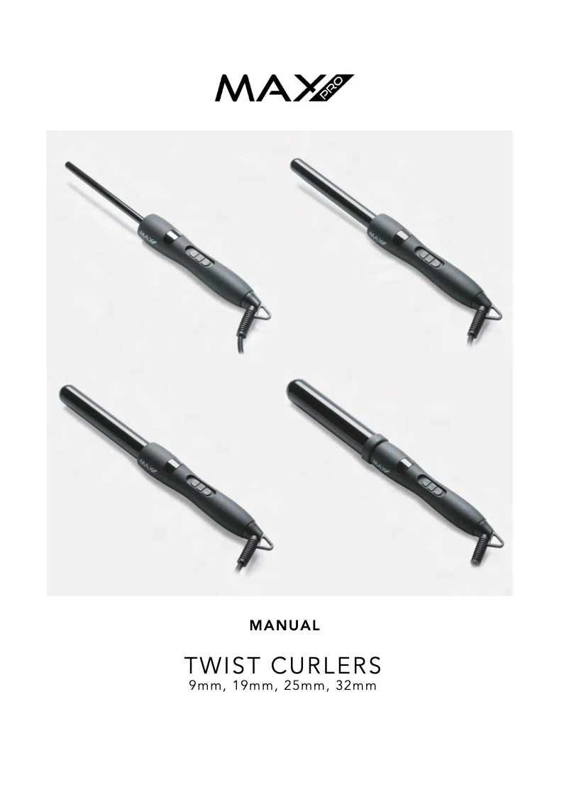 Page 1 de la notice Manuel utilisateur Max Pro Pro Twist