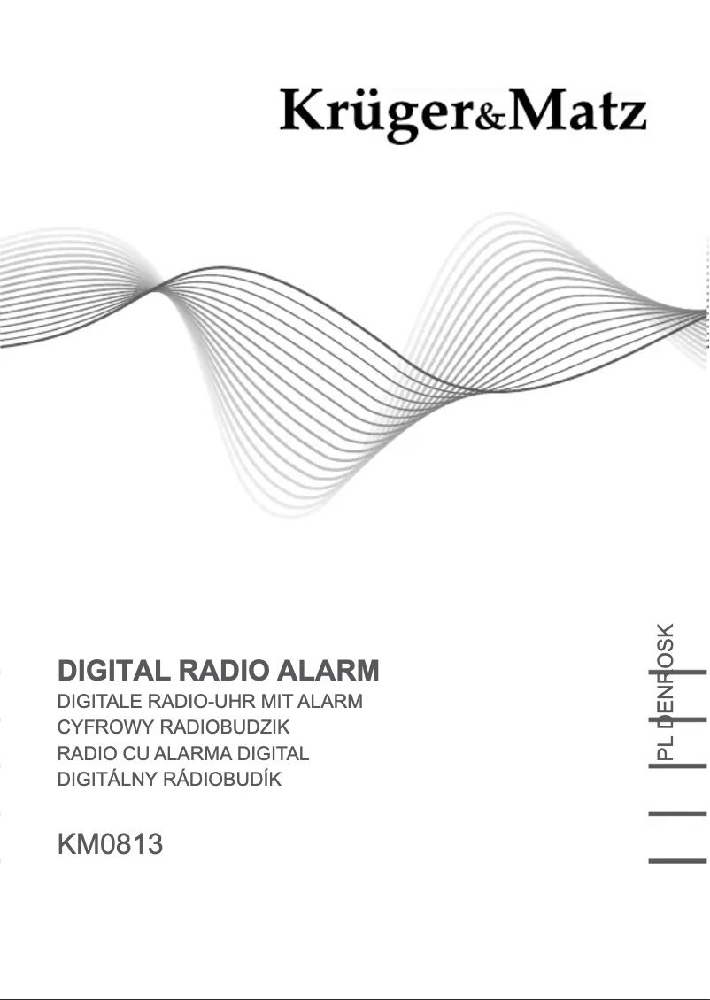 Image de la première page du manuel de l'appareil KM0813