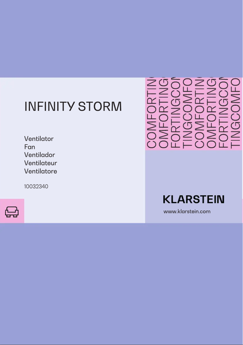 Image de la première page du manuel de l'appareil Infinity Storm