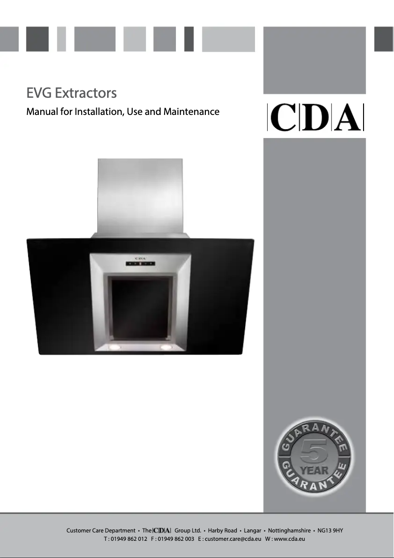 Page 1 de la notice Manuel utilisateur CDA EVG6