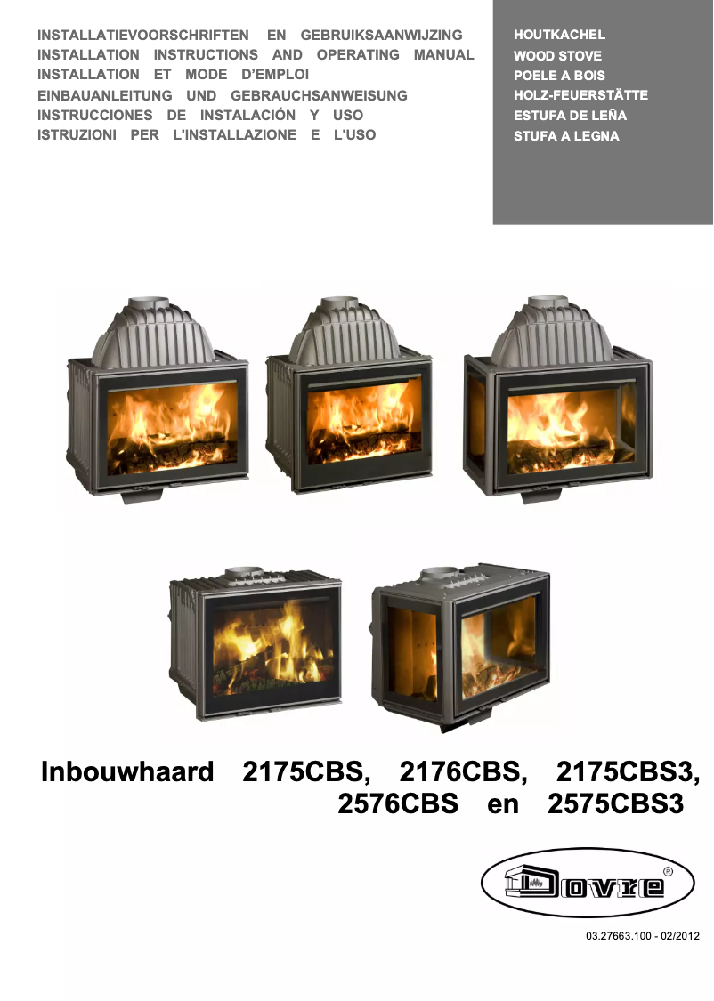 Page 1 de la notice Manuel utilisateur Dovre 2576CBS