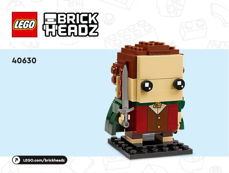 Image de la première page du manuel de l'appareil Brickheadz 40630