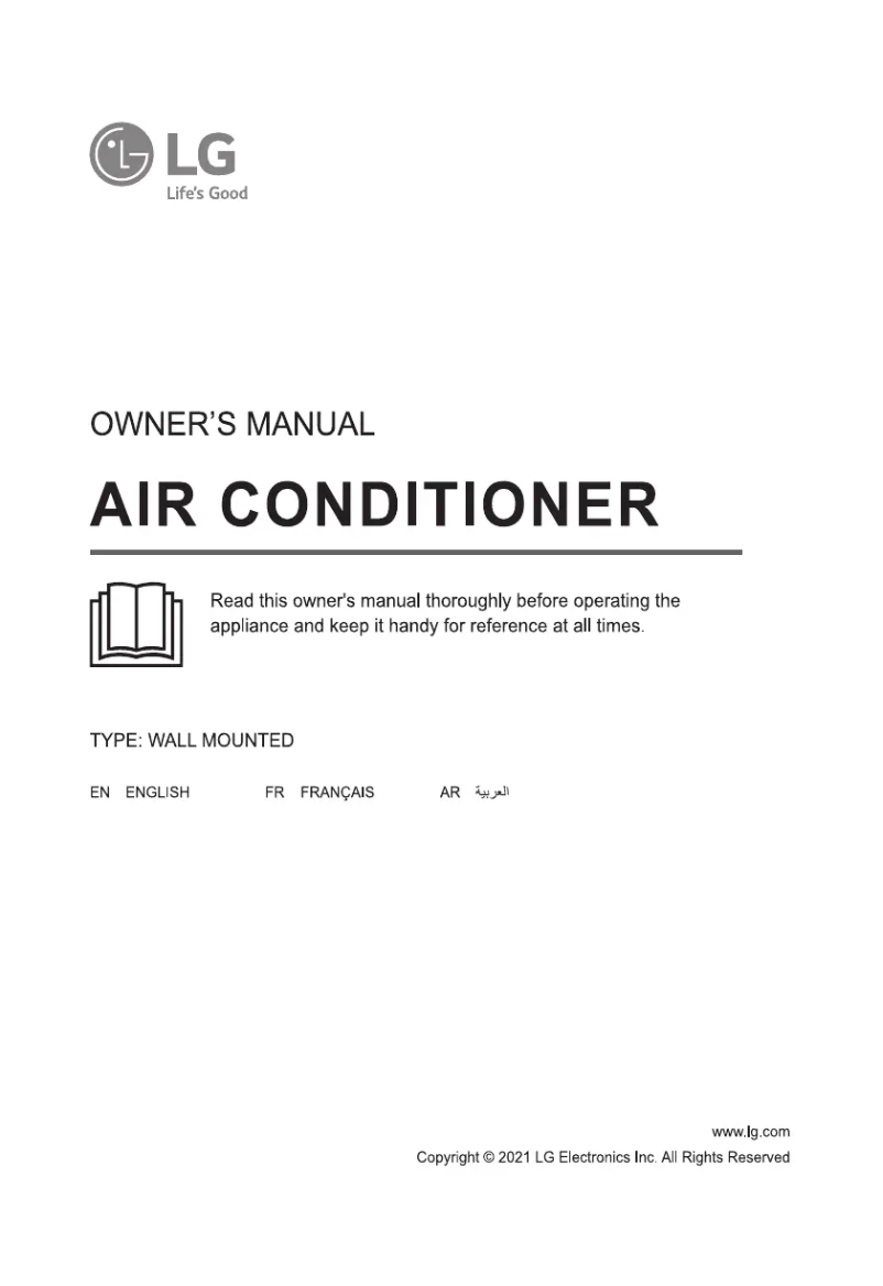 Page 1 de la notice Manuel utilisateur LG IQA24K