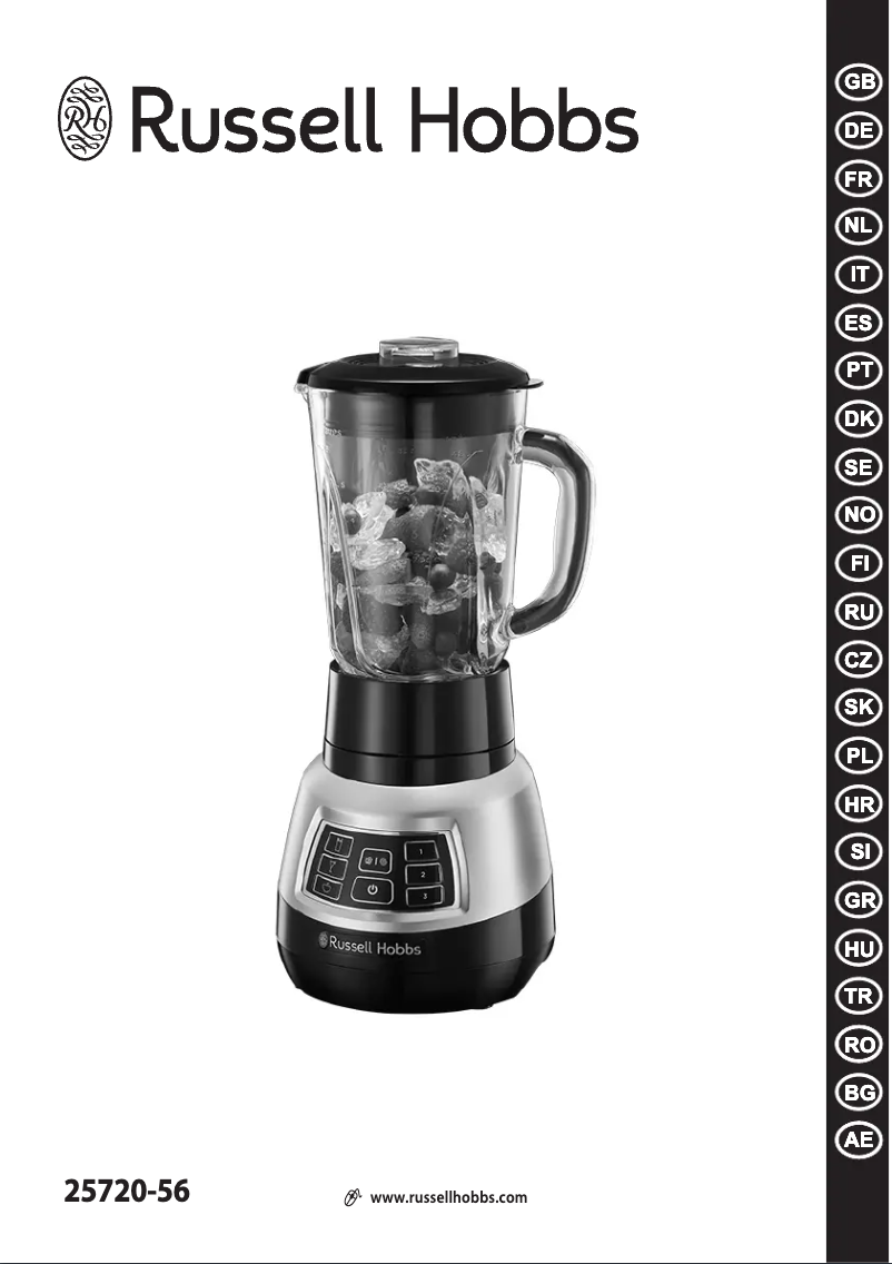 Page 1 de la notice Manuel utilisateur Russell Hobbs Velocity Pro 25720-56