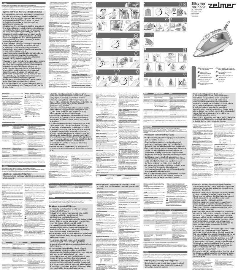 Page 1 de la notice Manuel utilisateur Zelmer ZIR10600600