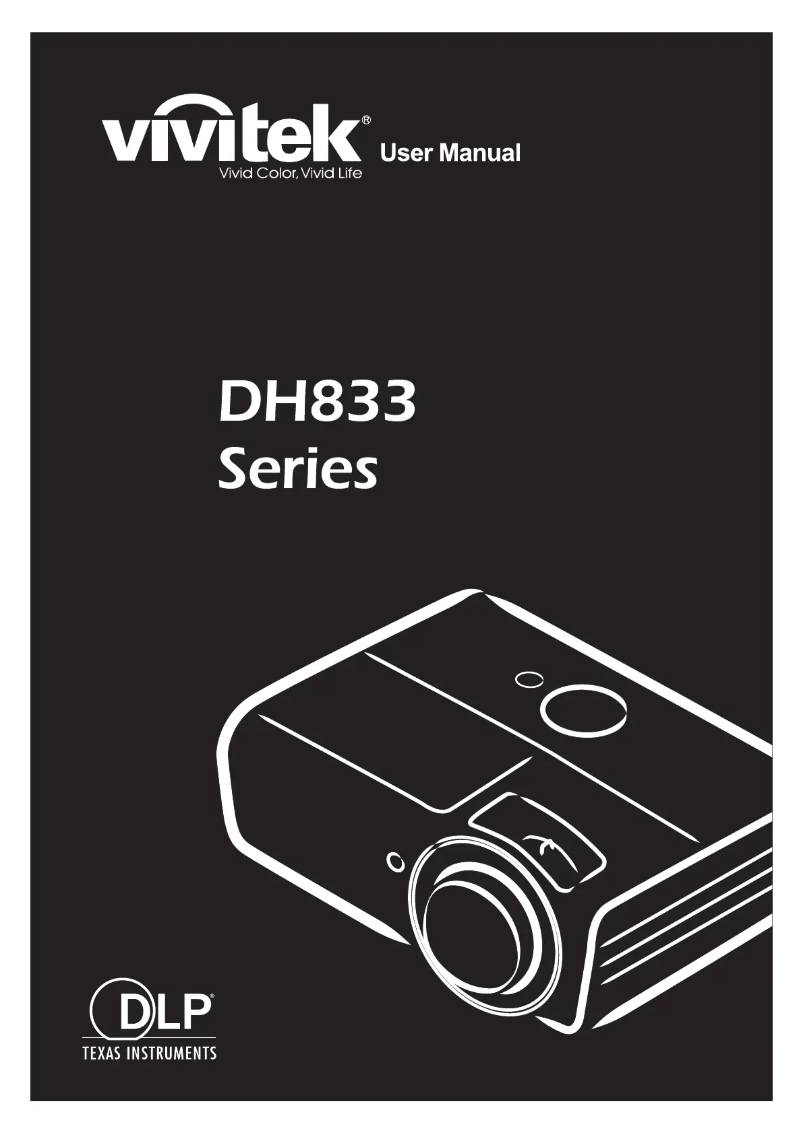 Page n°1 - Manuel utilisateur Vivitek DH833