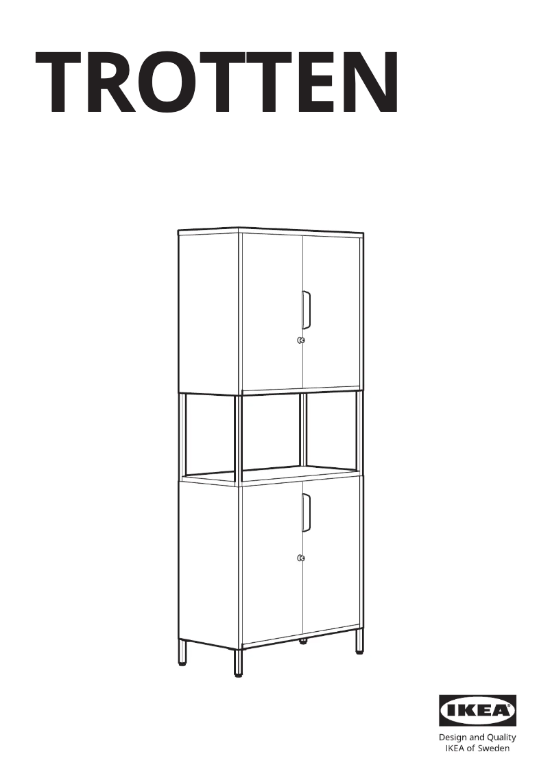 Página 1 del manual Manual de usuario Ikea TROTTEN 404.748.36