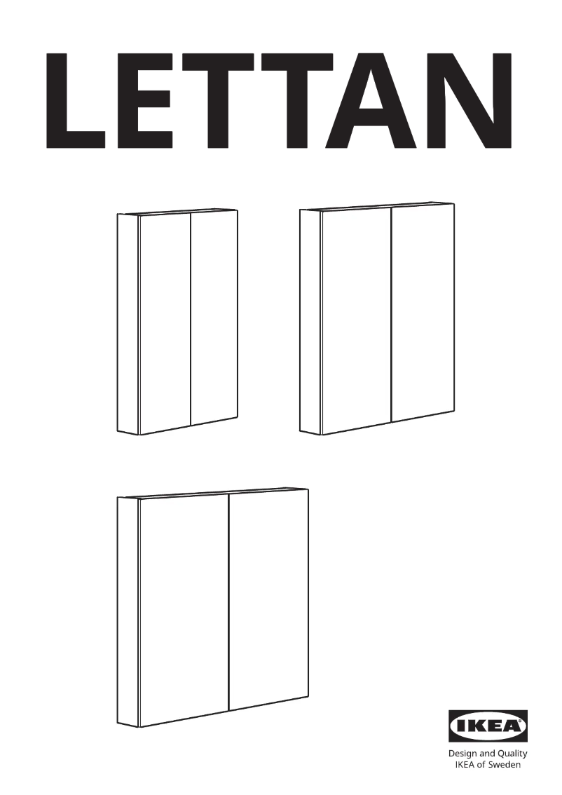 Página 1 del manual Manual de usuario Ikea LETTAN 805.349.23