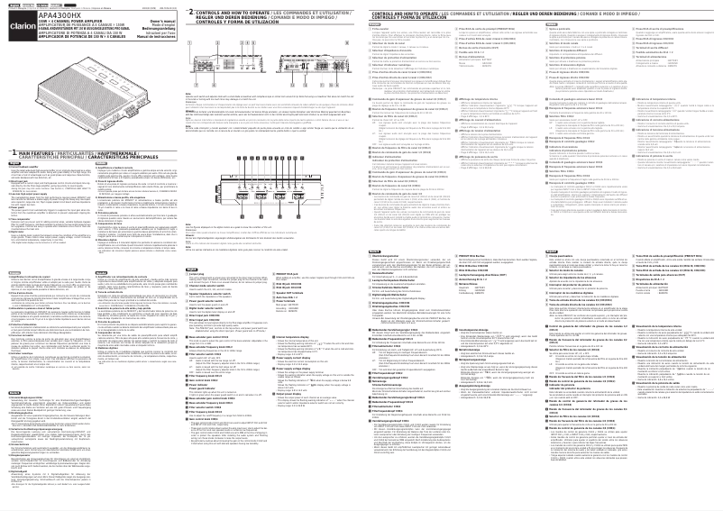 Image de la première page du manuel de l'appareil APA 4300 G