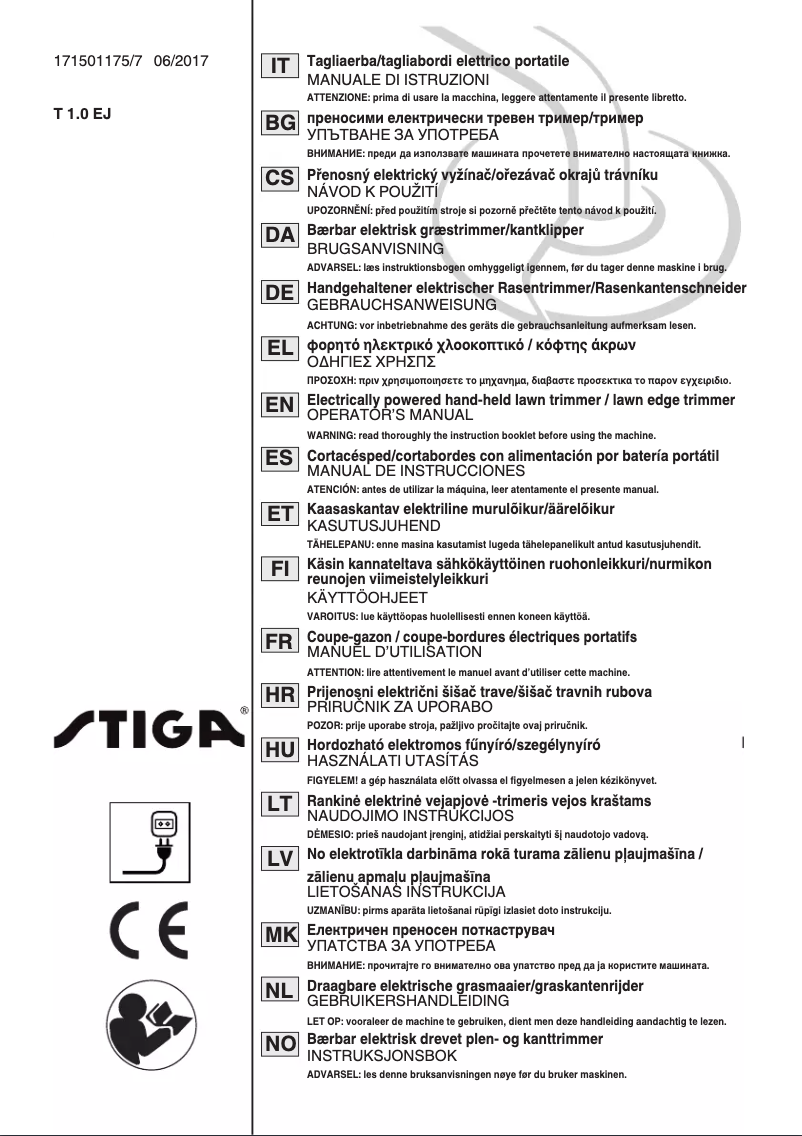 Image de la première page du manuel de l'appareil SGT 1000 J