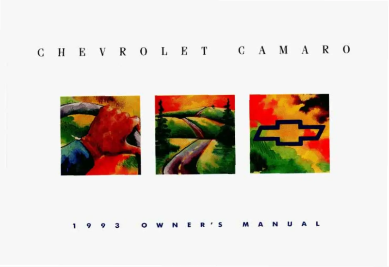 Image de la première page du manuel de l'appareil Camaro (1993)