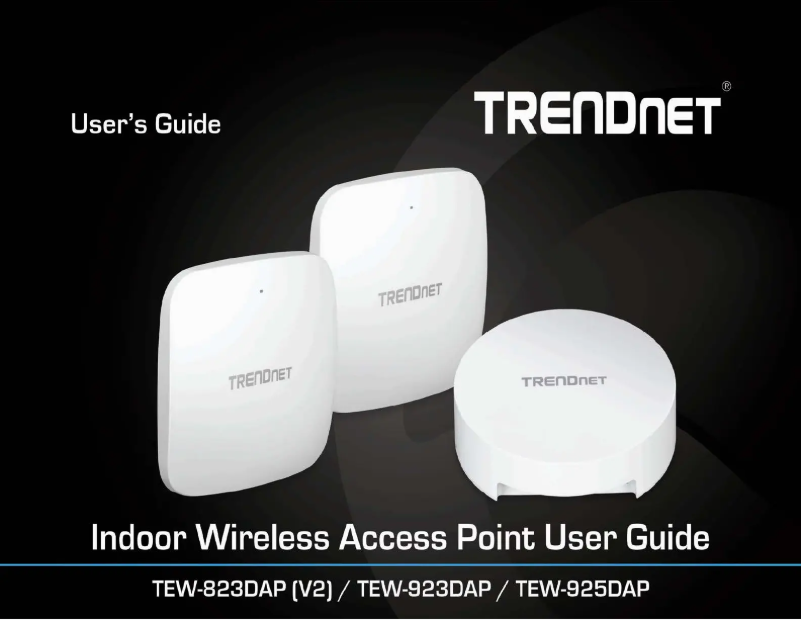 Page n°1 - Manuel utilisateur TRENDnet TEW-925DAP