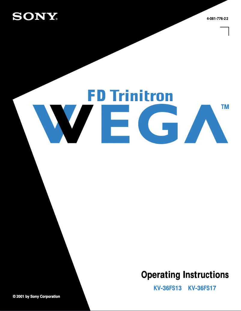 Image de la première page du manuel de l'appareil KV-36FS13