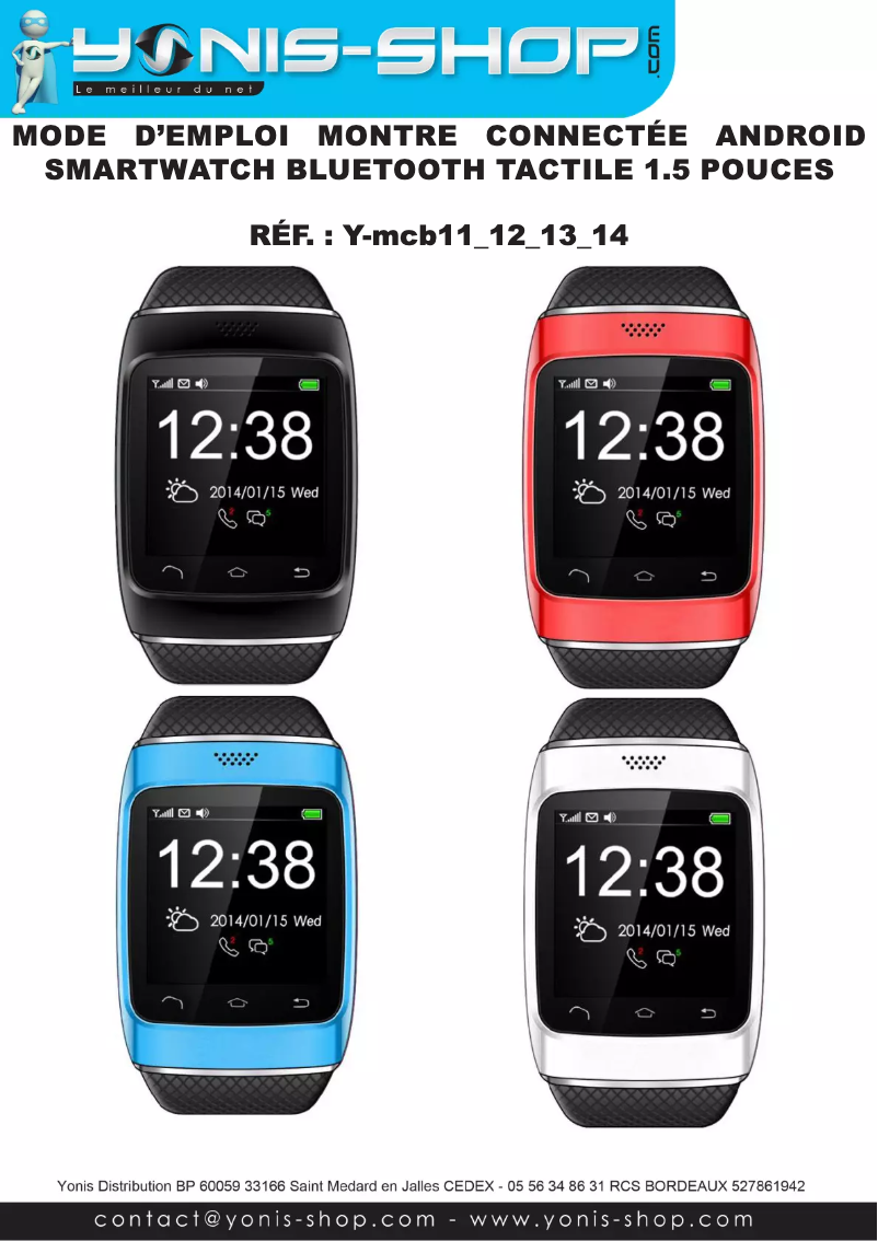 Image de la première page du manuel de l'appareil Y-MCB11