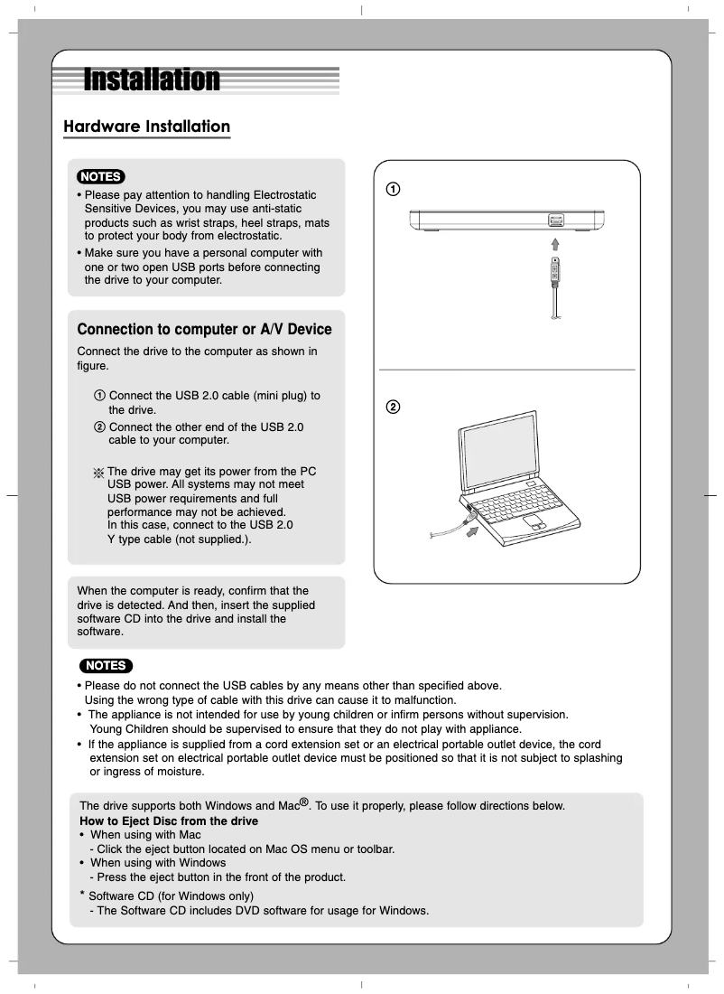 Image de la première page du manuel de l'appareil SP60NB50
