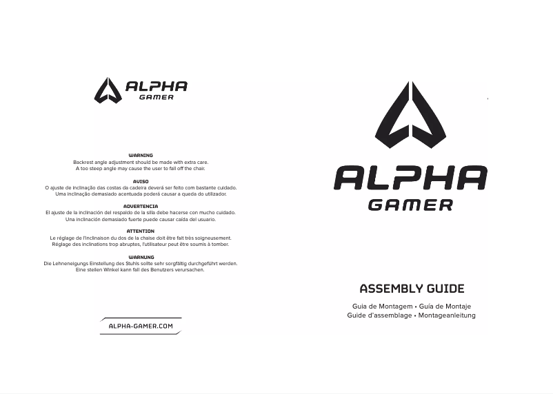 Page 1 de la notice Manuel utilisateur Alpha Gamer Hydra