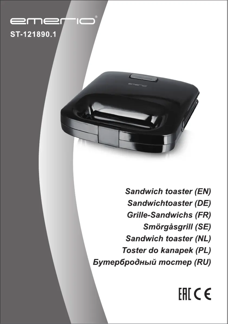 Page 1 de la notice Manuel utilisateur Emerio ST-121890.1