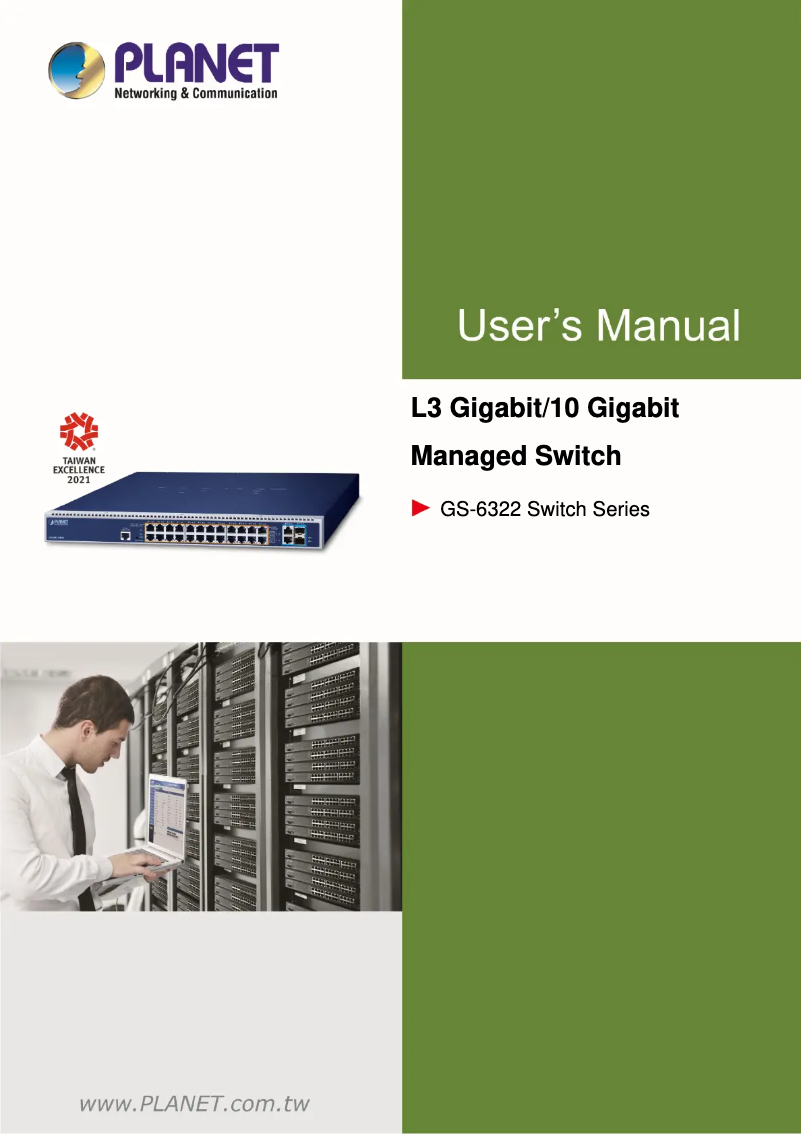 Page n°1 - Manuel utilisateur Planet GS-6322-24P4X