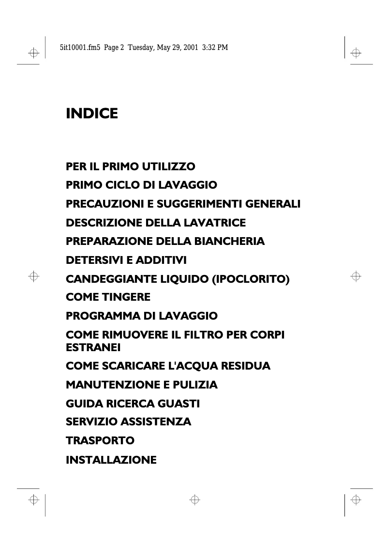 Page n°1 - Manuel utilisateur Ignis LO A60