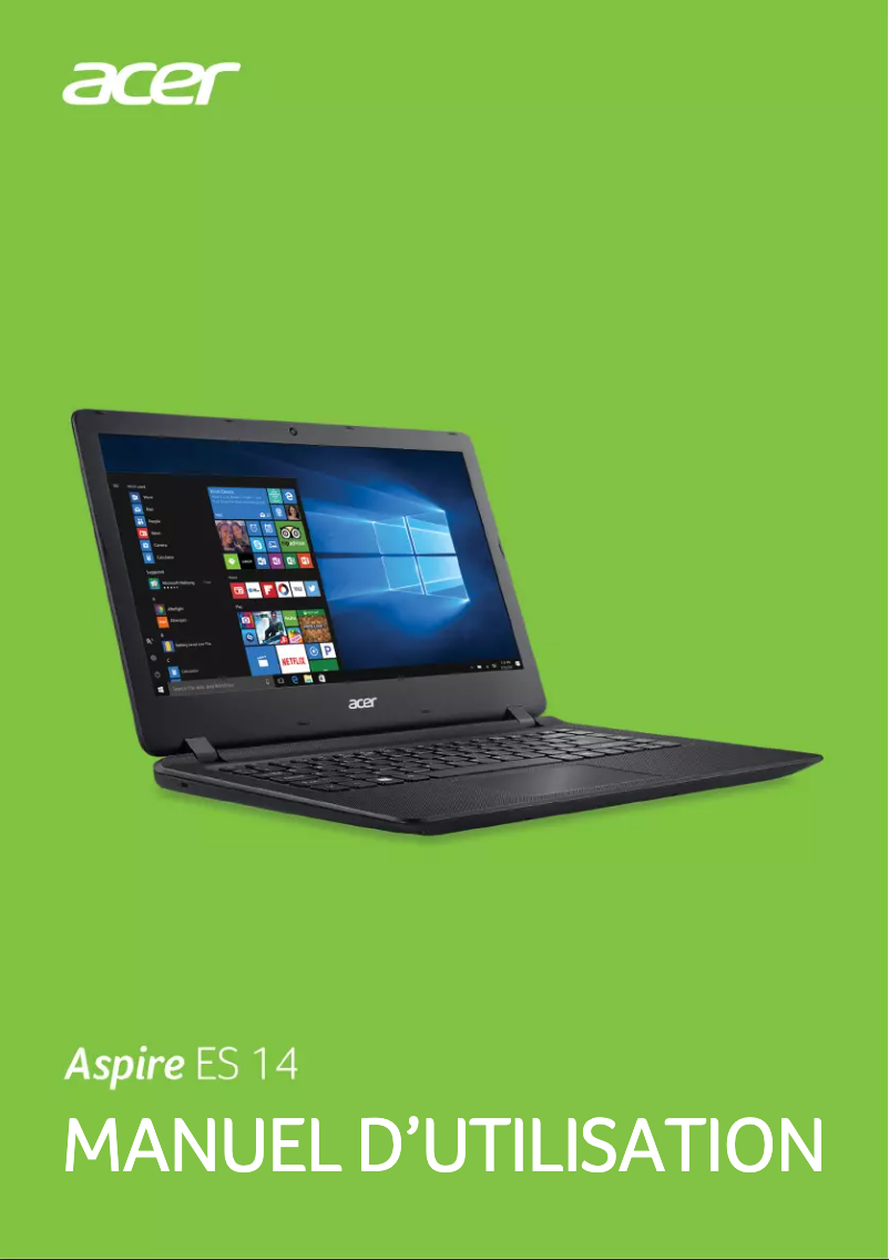 Page n°1 - Manuel utilisateur Acer Aspire ES1-433G