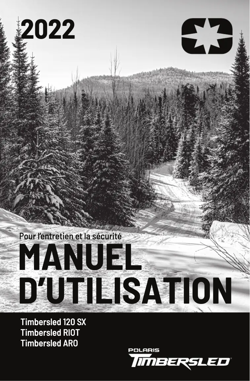 Page n°1 - Manuel utilisateur Timbersled ARO 3 Premium (2022)