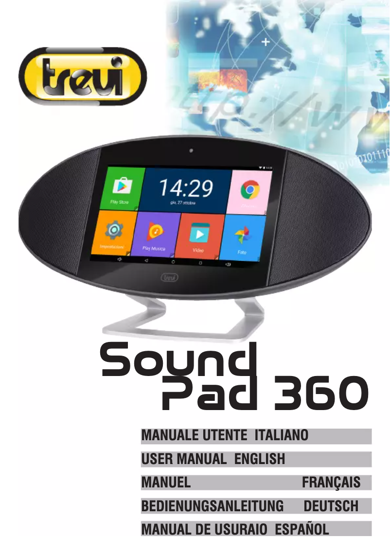 Page 1 de la notice Manuel utilisateur Trevi TAB 0SP36000