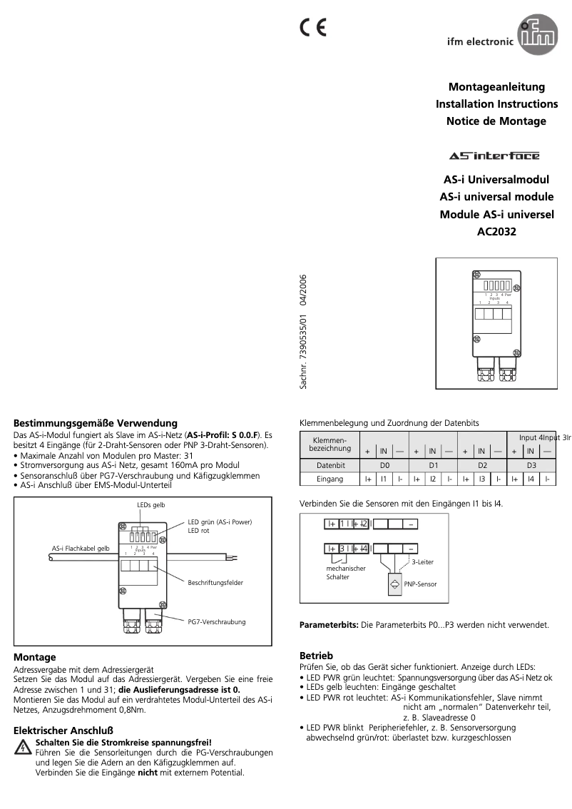 Página 1 del manual Manual de usuario IFM AC2032