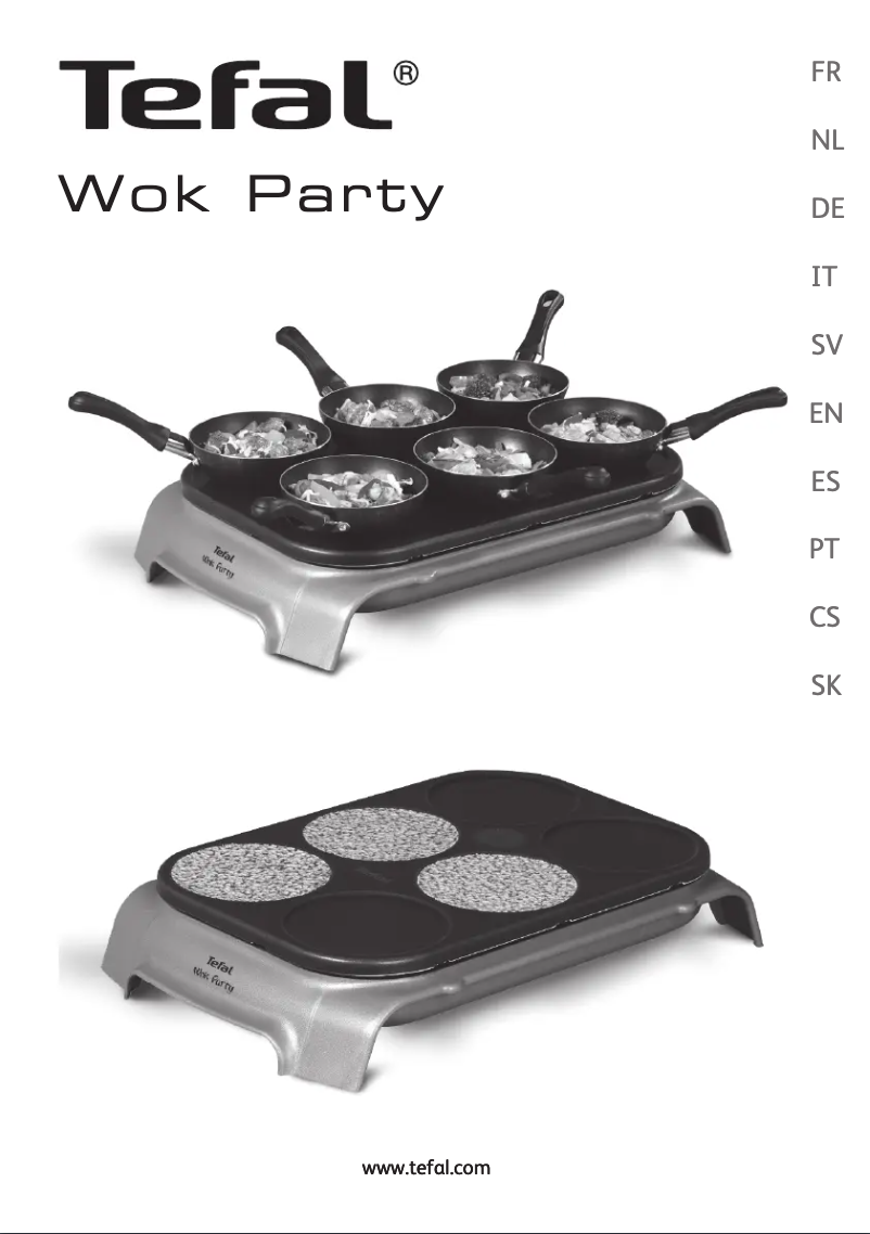 Page 1 de la notice Manuel utilisateur Tefal Wok Party PY5800