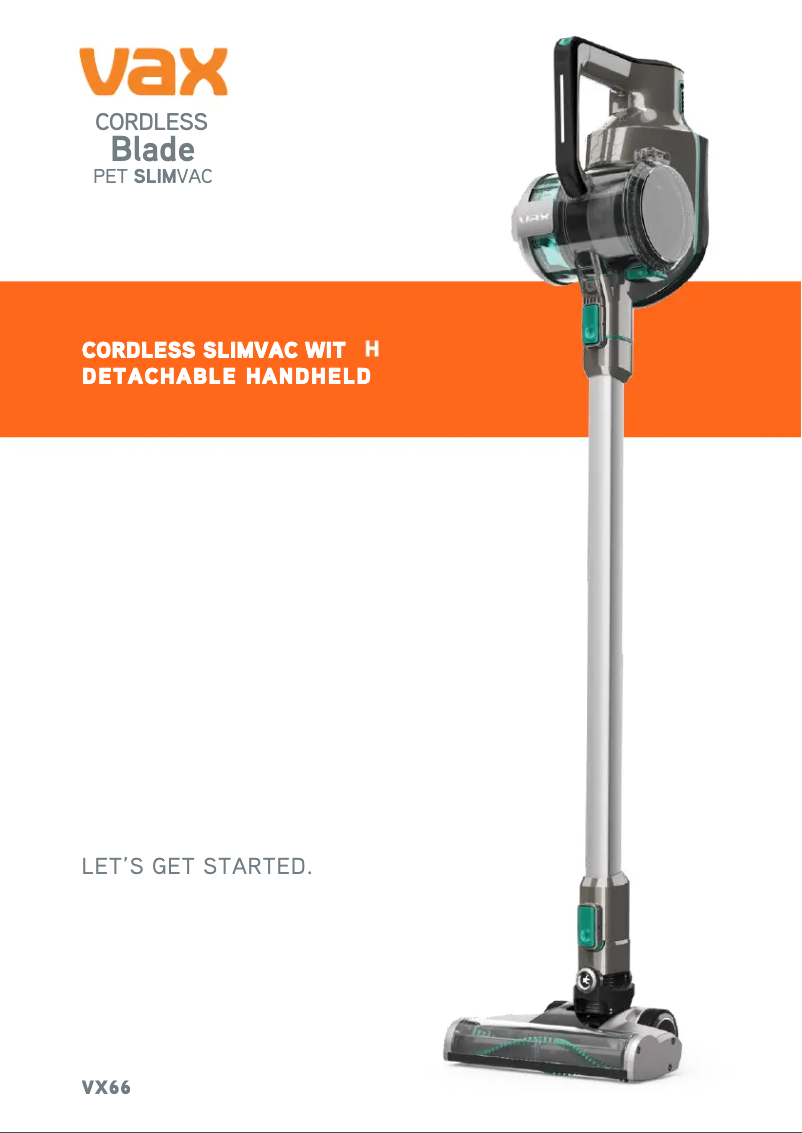 Image de la première page du manuel de l'appareil Blade Pet VX66