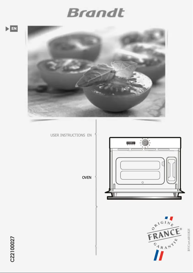 Page 1 de la notice Manuel utilisateur Brandt BKV7132LX