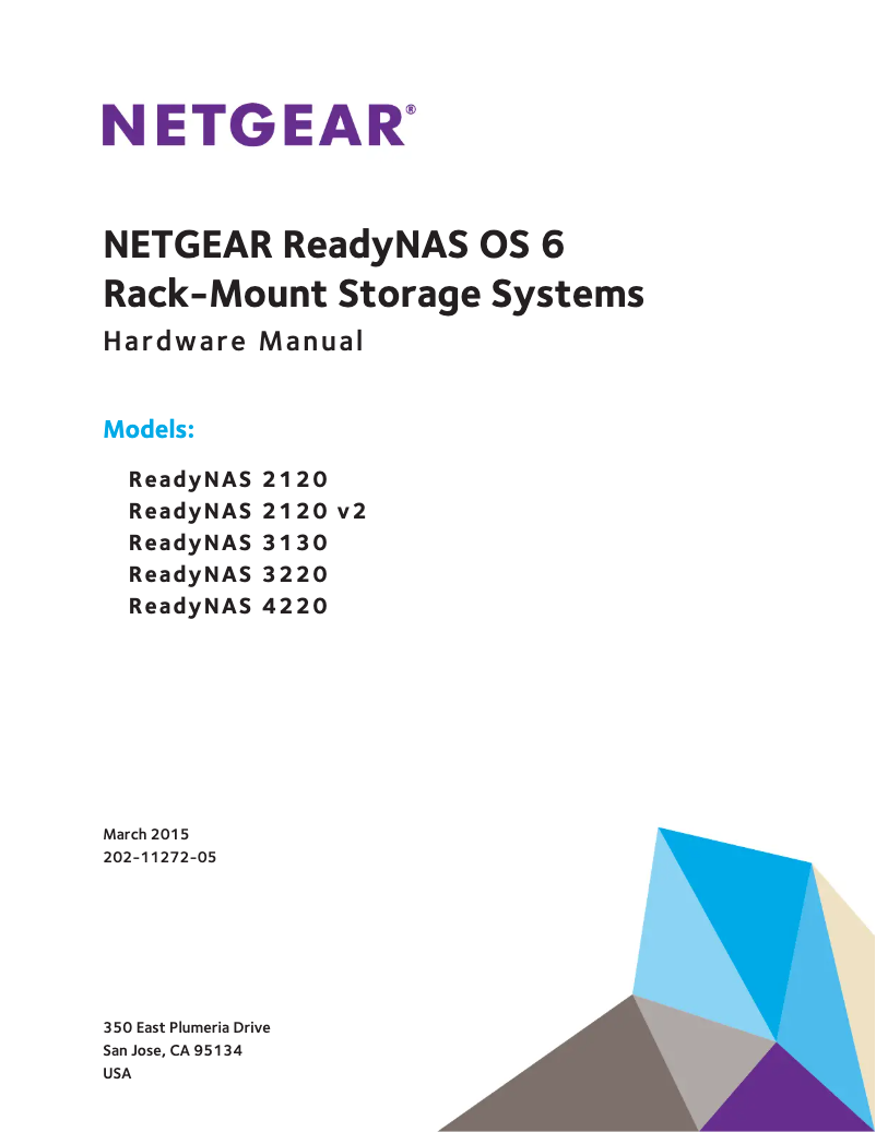 Page 1 de la notice Manuel utilisateur Netgear ReadyNAS 4220S
