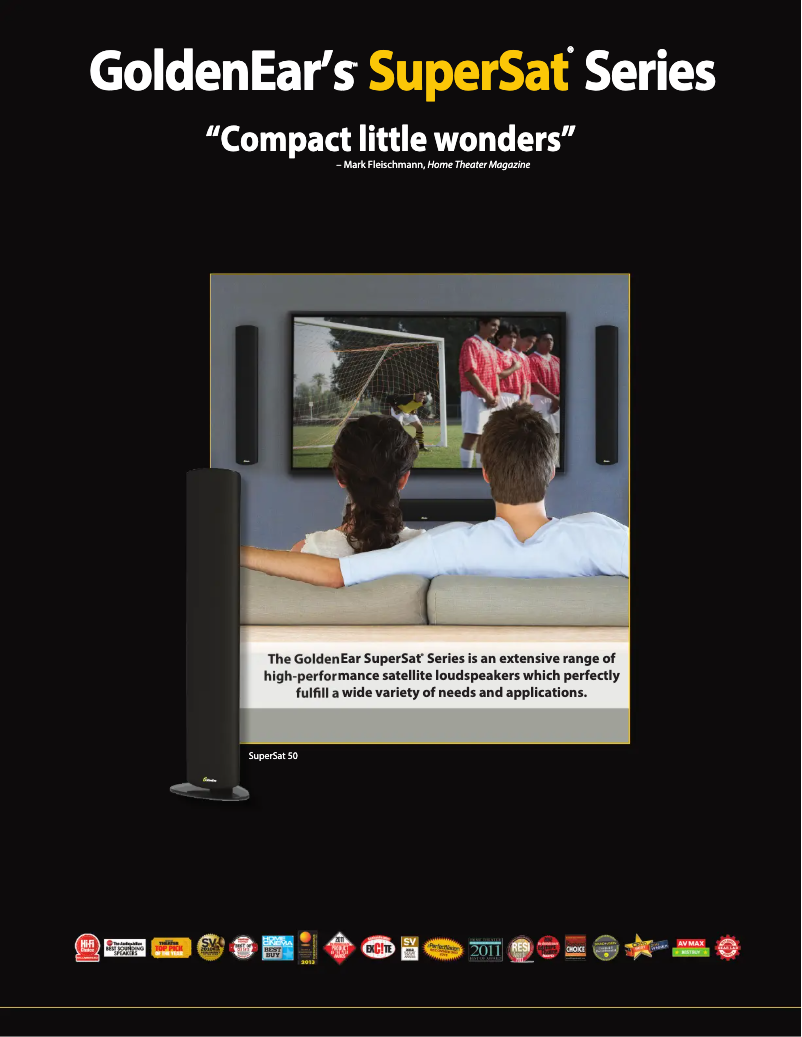 Page n°1 - Brochure GoldenEar SuperSat 60C