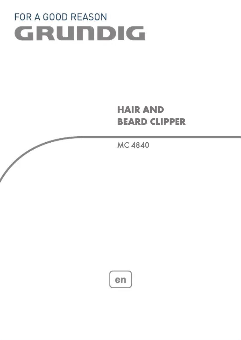 Page 1 de la notice Manuel utilisateur Grundig MC 4840