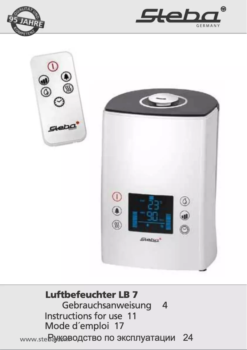 Page 1 de la notice Manuel utilisateur Steba LB 7
