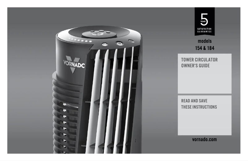 Página 1 del manual Manual de usuario Vornado 154