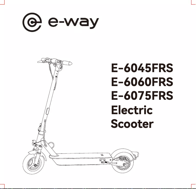 Page n°1 - Manuel utilisateur E-way E-6075FRS