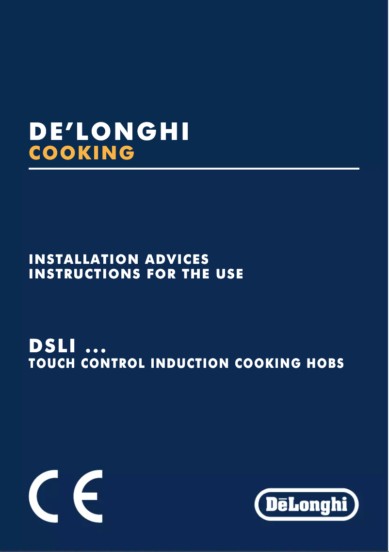 Page 1 de la notice Manuel utilisateur DeLonghi DSLI 604