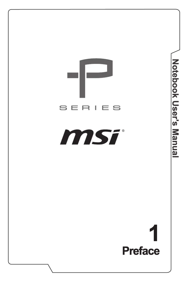 Page 1 de la notice Manuel utilisateur MSI Prestige PE70