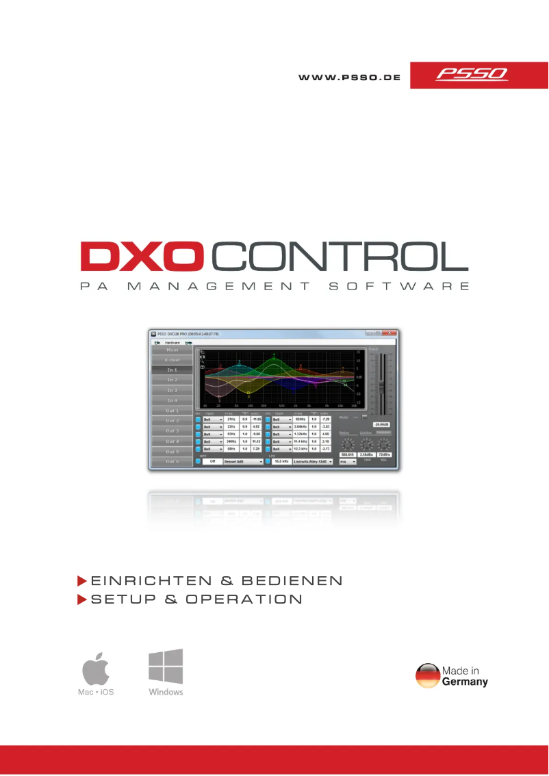 Page n°1 - Manuel utilisateur Omnitronic MTC-3204DSP