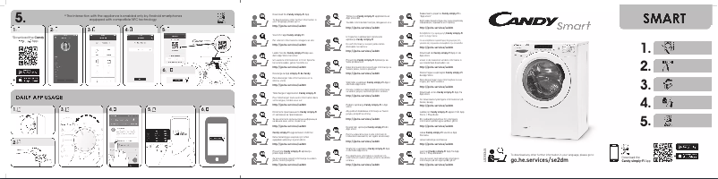 Page n°1 - Manuel utilisateur Candy CS 1072D3/1-S