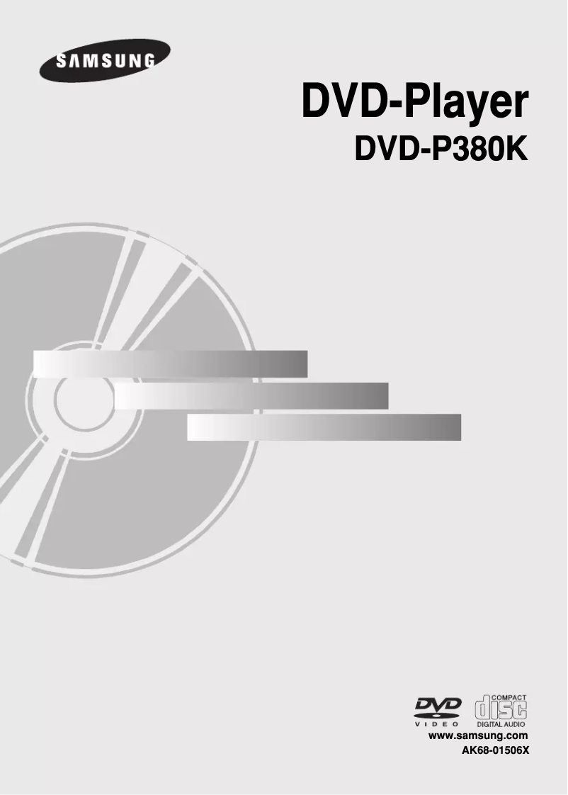 Imagen de la primera página del manual del dispositivo DVD-P380K