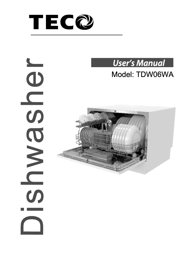 Image de la première page du manuel de l'appareil TDW06WA